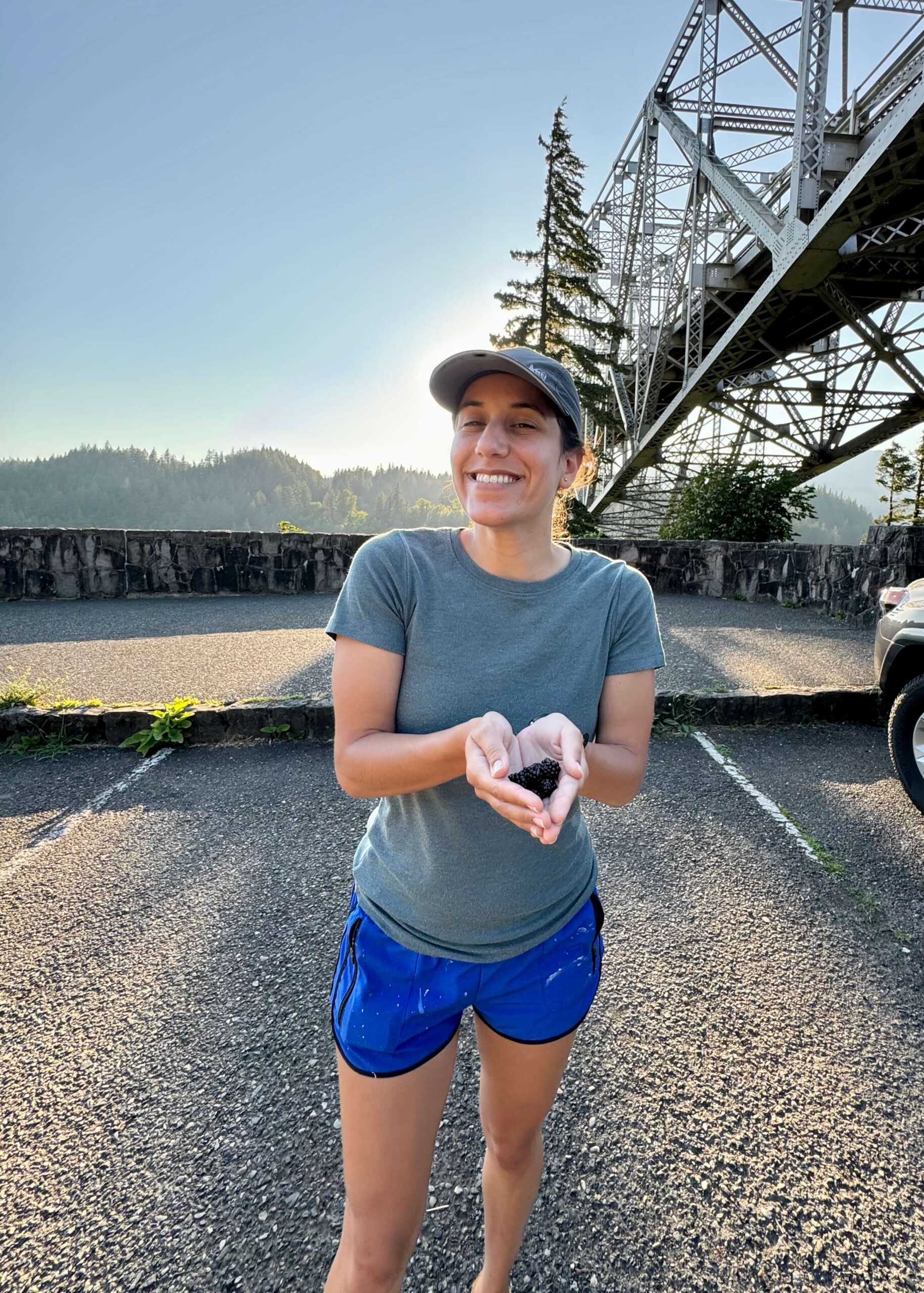 a sleep-deprived nurse picked some blackberries